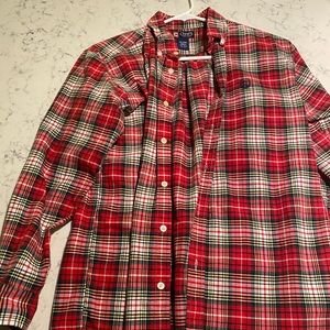 RL Chaps plaid button down shirt